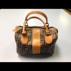 Vintage 80s Fendi Monogram Doctor Bag Purse